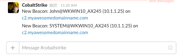 New Beacon Slack Notifications